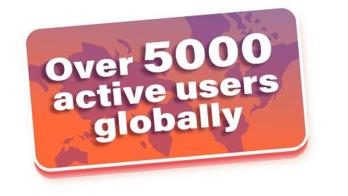 5000 active users